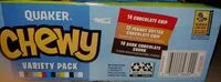 Mängden socker i Quaker Chewy Variety Pack