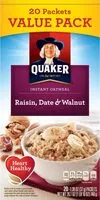 Mängden socker i Raisin date & walnut instant oatmeal