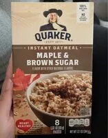 Mängden socker i Instant oatmeal maple and brown sugar