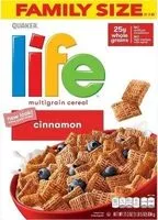 Mängden socker i Life cinnamon multigrain cereal