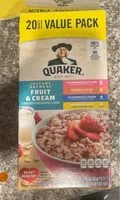 Mängden socker i Instant oatmeal fruit & cream