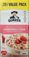 Mängden socker i Instant Oatmeal Strawberries & Cream