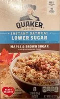 Mängden socker i Instant Oatmeal Mapple & Brown Sugar