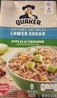 Mängden socker i Instant oatmeal lower sugar apple & cinnamon