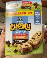 Mängden socker i Quaker Chewy Variety Pack