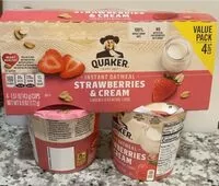 Mängden socker i Strawberries & cream instant oatmeal