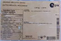 Mängden socker i Dattes medjool biologiques