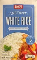 Mängden socker i Instant white rice