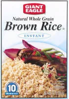 Mängden socker i Instant whole grain brown rice