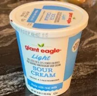 Mängden socker i Light sour cream