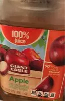 Mängden socker i Giant eagle apple juice