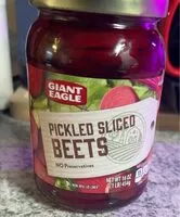 Mängden socker i Pickled sliced beets