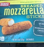 Mängden socker i Breaded mozzearella sticks