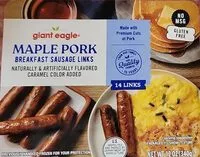 Mängden socker i Maple pork breakfast sausage links