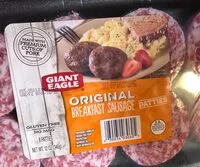 Mängden socker i Original breakfast sausage patties