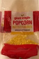 Mängden socker i Giant Eagle - Popcorn - Butter Flavored - Artificially Flavored