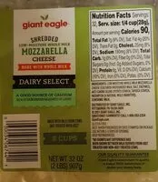 Mängden socker i Mozzarella cheese