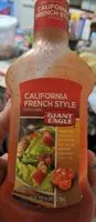 Mängden socker i Giant Eagle California French style dressing