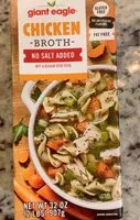 Mängden socker i Chicken Broth No Salt Added