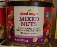 Mängden socker i Mixed Nuts