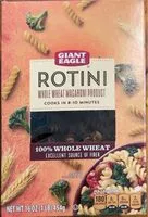 Mängden socker i Rotini 100% whole wheat