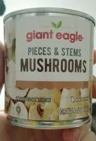 Mängden socker i Pieces and Stems Mushrooms