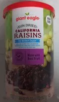 Mängden socker i Sun Dried California Raisins