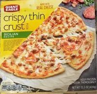 Mängden socker i Crispy Thin Crust Pizza Sicilian Recipe