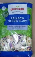 Mängden socker i Giant Eagle Rainbow Veggie Slaw