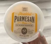 Mängden socker i Parmesan shredded cheese