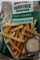 Mängden socker i French fried potatoes zesty seasoned