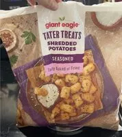 Mängden socker i Tater Treats Shredded Potatoes Seasoned.