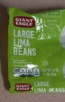 Mängden socker i Large lima beans