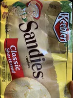 Mängden socker i Keebler, sandies, classic shortbread cookies