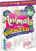 Mängden socker i Keeblercookies frosted animal shortbread cookies