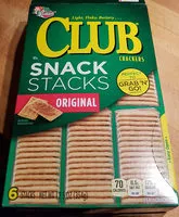 Mängden socker i Snack stacks crackers