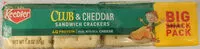 Mängden socker i Keebler club cheddar crackers single