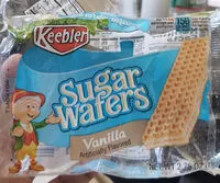 Mängden socker i Keebler, sugar wafers, vanilla