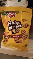 Mängden socker i Keebler Fudge Shoppe Cookies Fudge Stripes Minis Original 2Oz