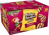 Mängden socker i Keeblerfudge stripes cookies minis original