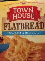 Mängden socker i Town house, flatbread crips sea salt & olive oil oven baked snack crackers