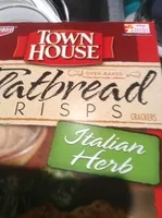 Mängden socker i Keebler town house flatbread crisps crackers italian herb