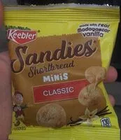 Mängden socker i Sandies Cookies Shortbread Bites 1Oz