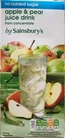 Mängden socker i No added sugar Apple & pear juice drink