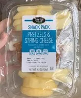 Mängden socker i pretzels and string cheese