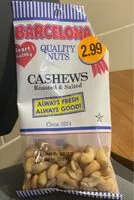 Mängden socker i Roasted & Salted Cashews