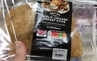 Mängden socker i Garlic chicken breast kiev