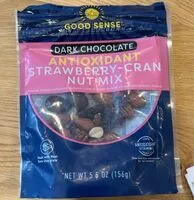 Mängden socker i Antioxidant strawberry-cran nut mix