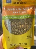 Mängden socker i Pumpkin Seeds Pepitas Spicy Chili Lime Roasted