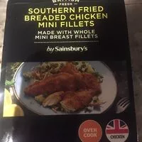 Mängden socker i Southern fried chicken mini breast fillets